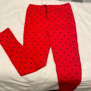 Disney x Forever 21 Mickey Mouse Print Pants size S